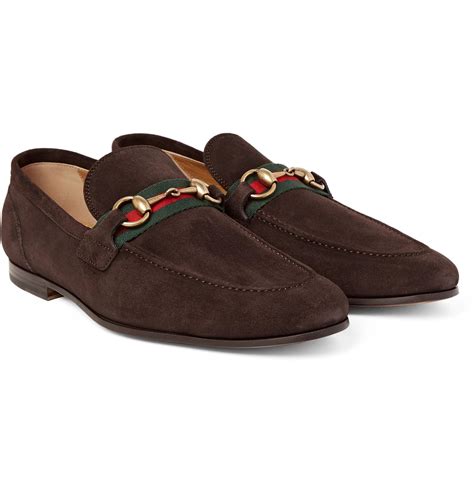 gucci gg id 181835 brown suede loafers|Gucci suede loafers sale.